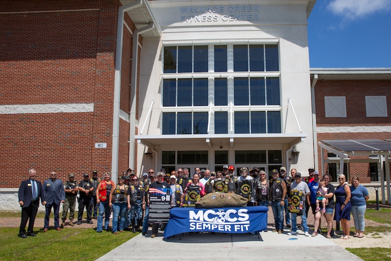 Camp Lejeune Marks 129th Stop for 9/11 Memorial Flag