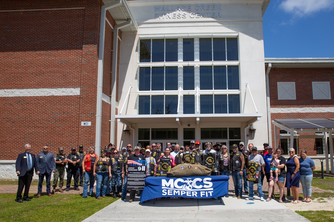 Camp Lejeune Marks 129th Stop for 9/11 Memorial Flag