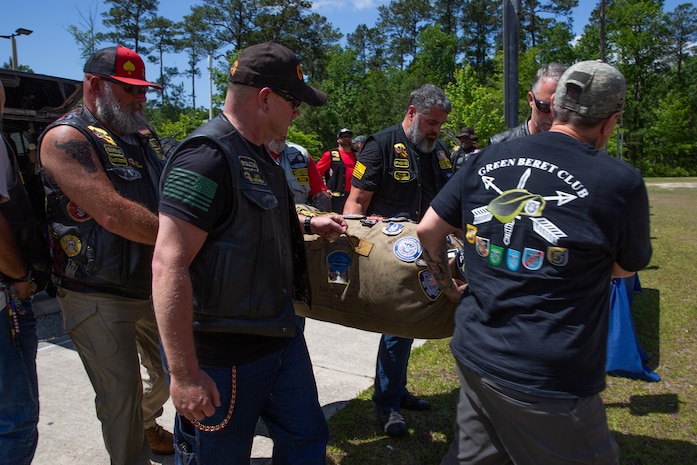 Camp Lejeune Marks 129th Stop for 9/11 Memorial Flag