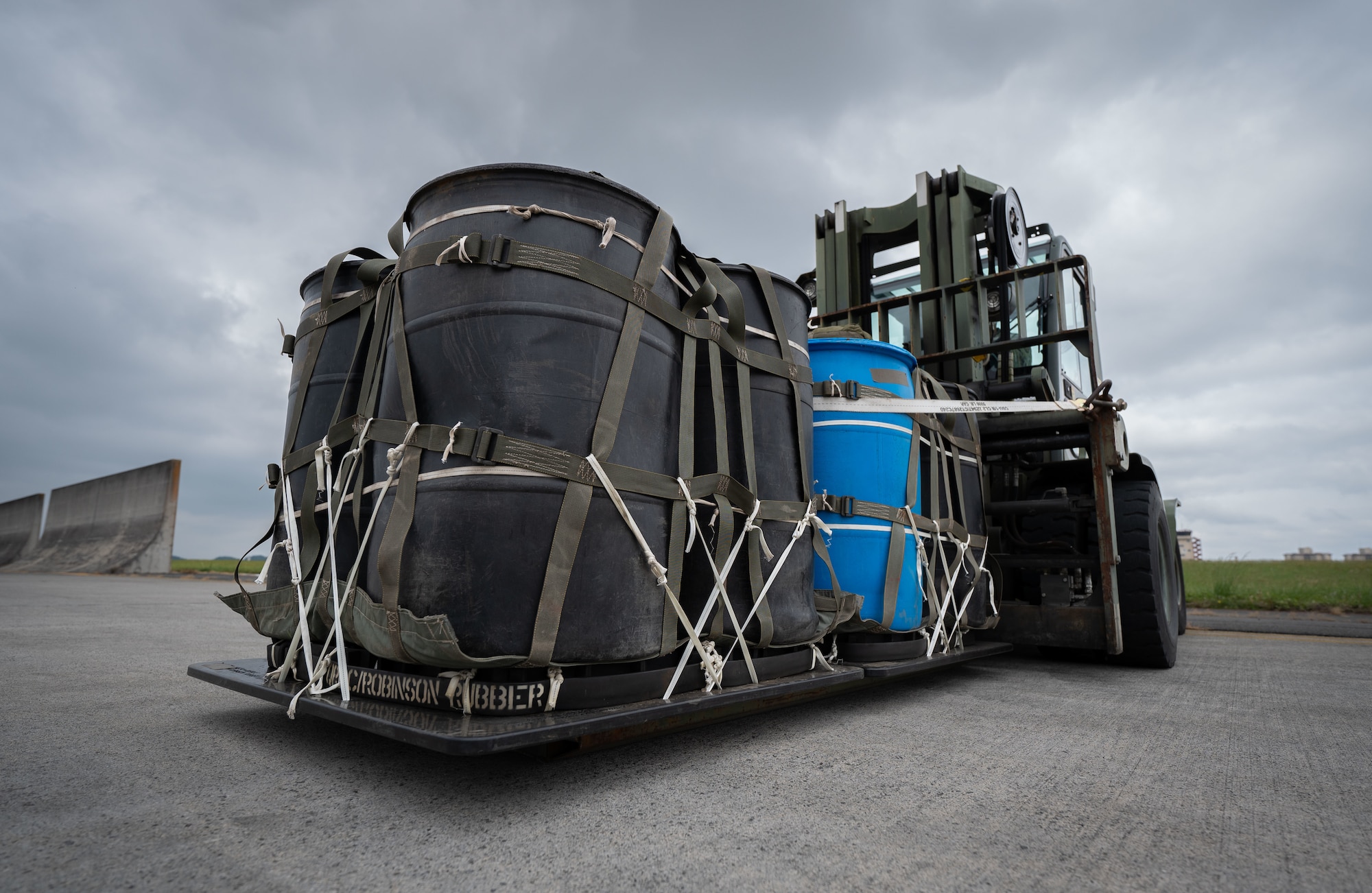 Cargo is loaded onto aircraft