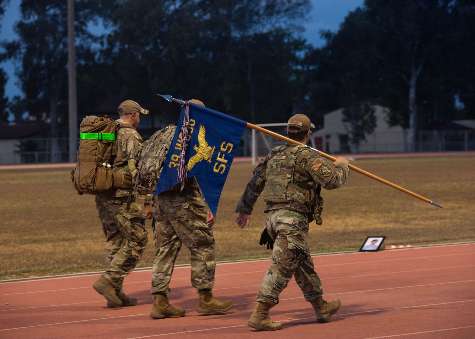 Incirlik AB Defenders honor the fallen during 24-hour ruck march