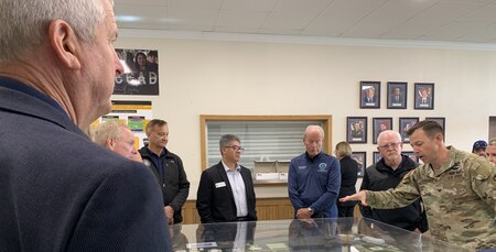 Colonel Consedine Briefs CCAD Visitors