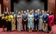Members of the U.S. Army Aviation and Missile Command Logistics Center Fellowship Class of 2025 gather for a group photo following their graduation ceremony at Redstone Arsenal, Ala., on May 14, 2025. The 10-month program prepares future Army logisticians to support global sustainment operations. Launched in 2016, the program builds a strong talent pipeline by equipping future logisticians with foundational knowledge and hands-on experience in acquisition, sustainment logistics, industrial operations, supply chain management, and resource planning.