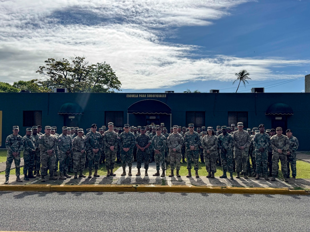 Photo of a large group of military personnel.
