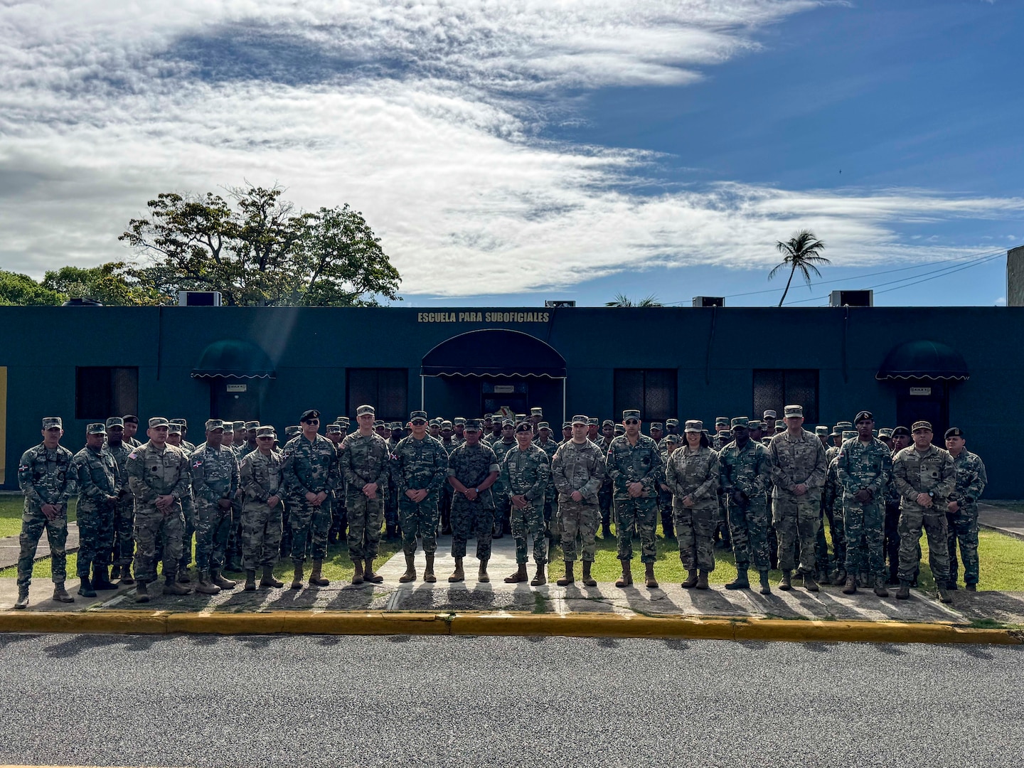 Photo of a large group of military personnel.