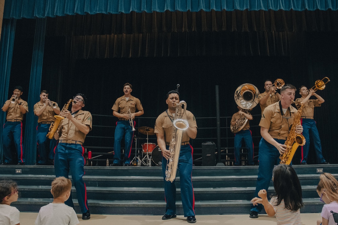 2d Marine Division Band supporting Month of the Military Child