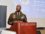 General Xavier T. Brunson, Commander of the United Nations command, Combined Forces Command and U.S Forces Korea, participated in a panel discussion at the East-West Center on May 14. This event, was held ahead of the upcoming 75th anniversary of the outbreak of the Korean War, and the formation of United Nations Command.