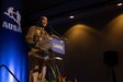 U.S. Army Gen. Xavier Brunson, commanding general of United Nations Command, Combined Forces Command, and United States Forces Korea, delivers a keynote presentation at the Land Forces Pacific Symposium in Honolulu, Hawaii, on May 15, 2025. Brunson emphasized the critical role of land power in maintaining deterrence and ensuring regional security in Northeast Asia. (U.S. Army photo by Sgt. Johanna Pullum)