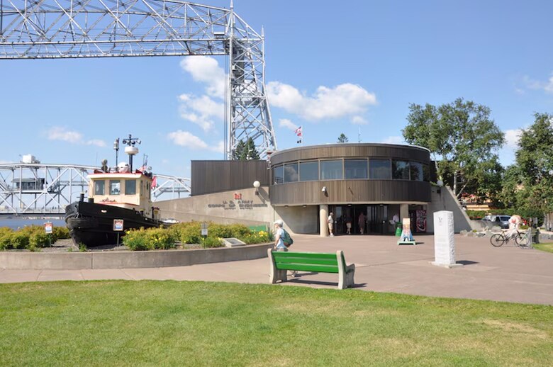 The U.S. Army Corps of Engineers’ Lake Superior Maritime Visitor Center will have summer operating times of five days a week and six hours per operating day for the summer 2025 season. The opening days and times will be Thursday-Monday, 10:30 a.m. to 4:30 p.m. starting Memorial Day week through Labor Day week. The visitor center can be seen here at Canal Park in this undated file image. (U.S. Army Corps of Engineers photo)