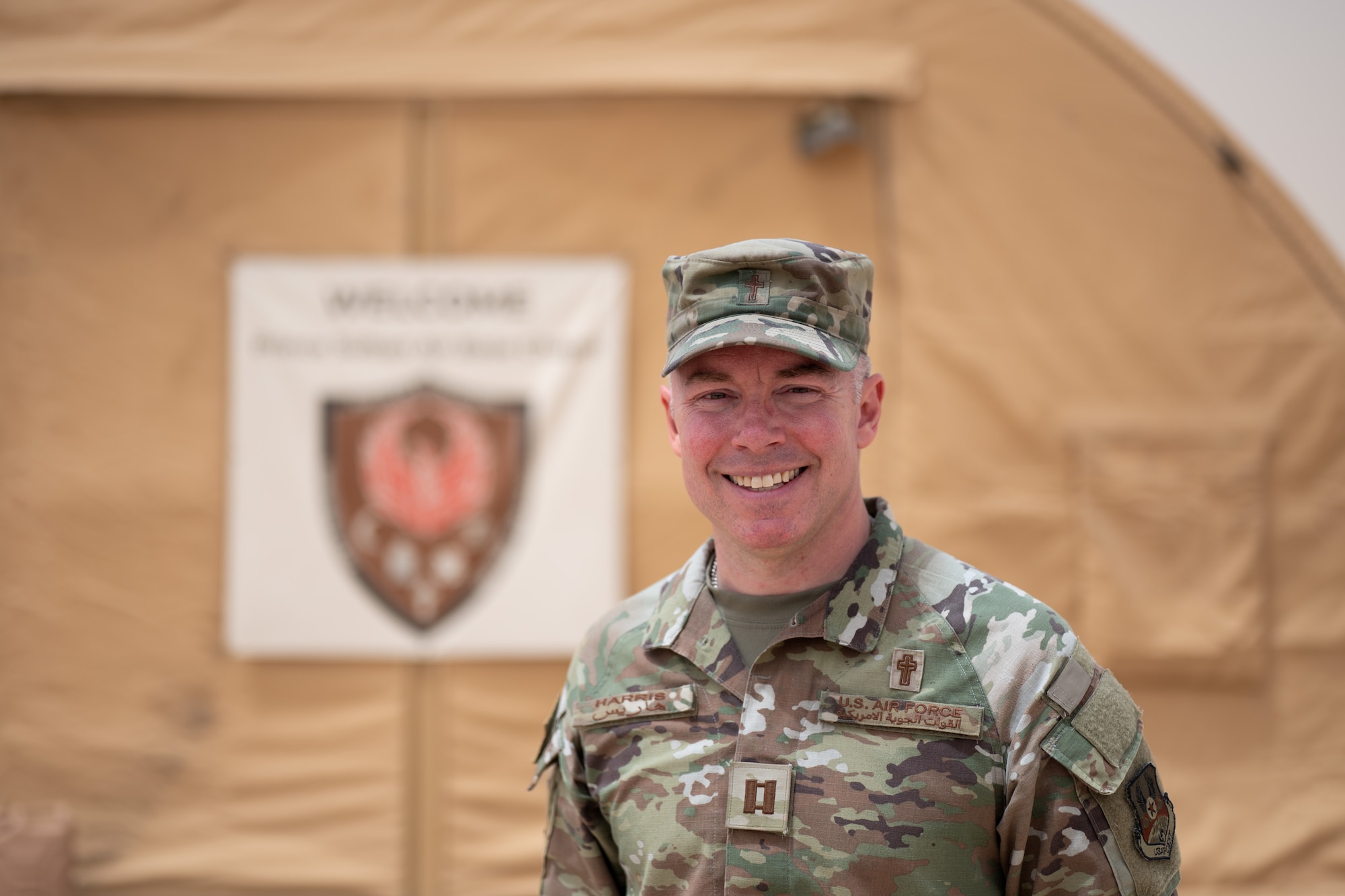 Airman smiles for portrait