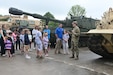 More than 200 kids of Pennsylvania Department of Military and Veterans Affairs and Pennsylvania National Guard employees toured Fort Indiantown Gap May 15, 2025, for Take Your Child to Work Day. (Pennsylvania National Guard photo by Brad Rhen)