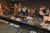 More than 200 kids of Pennsylvania Department of Military and Veterans Affairs and Pennsylvania National Guard employees toured Fort Indiantown Gap May 15, 2025, for Take Your Child to Work Day. (Pennsylvania National Guard photo by Brad Rhen)