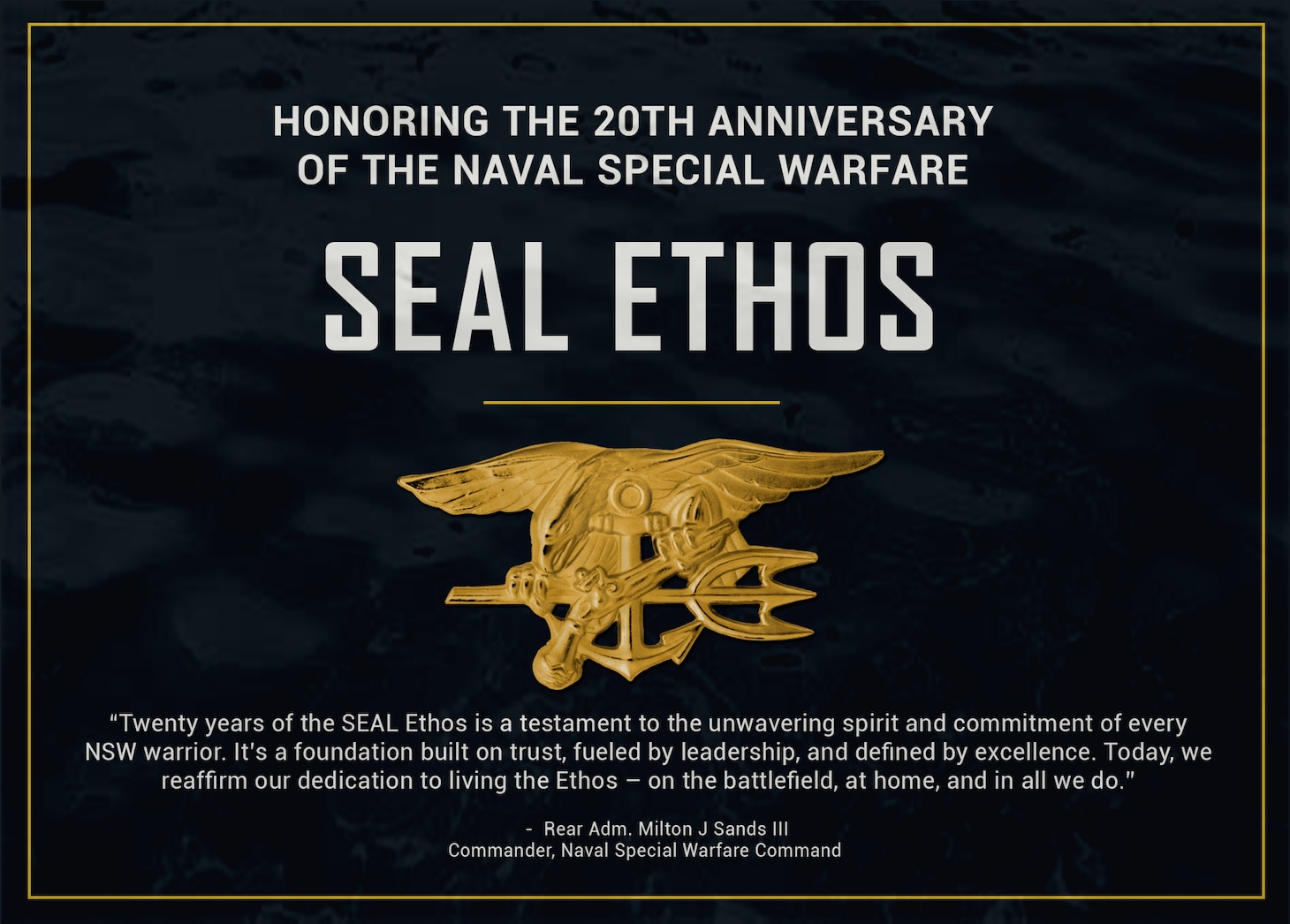 Celebrating 20 Years of the SEAL Ethos: A Community-Driven Legacy