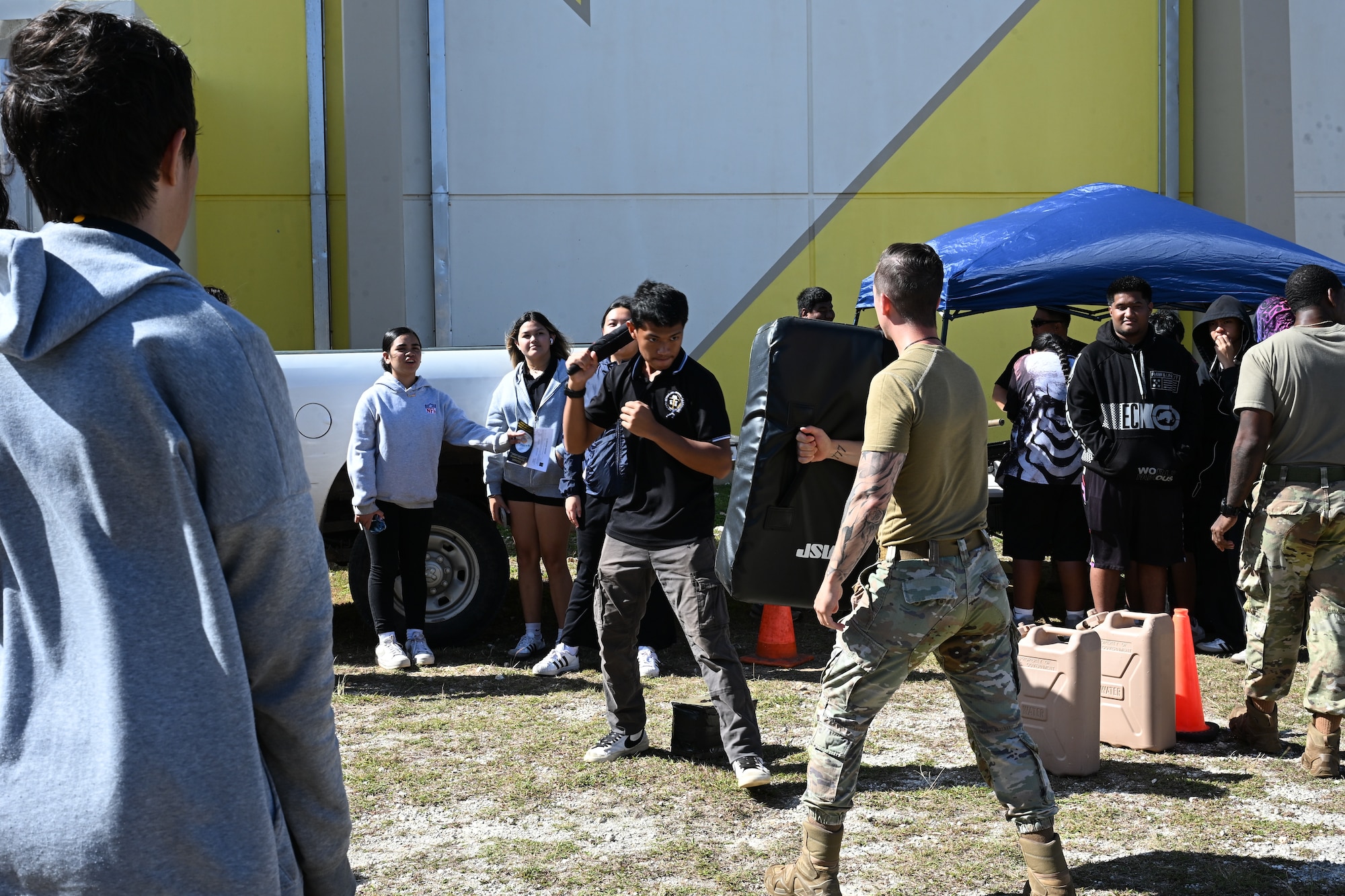 Tiyan High School held a Transportation, Logistics, and Construction Boot Camp where students could explore different jobs in those respective fields.