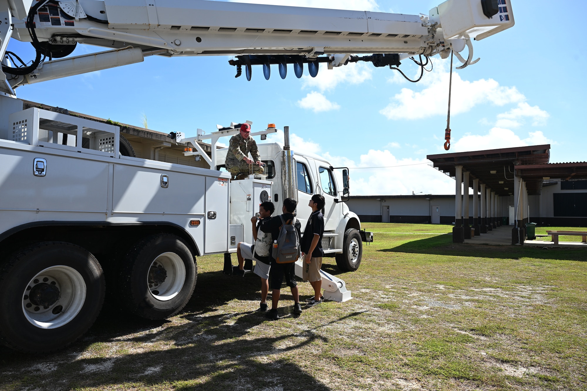 Tiyan High School held a Transportation, Logistics, and Construction Boot Camp where students could explore different jobs in those respective fields.