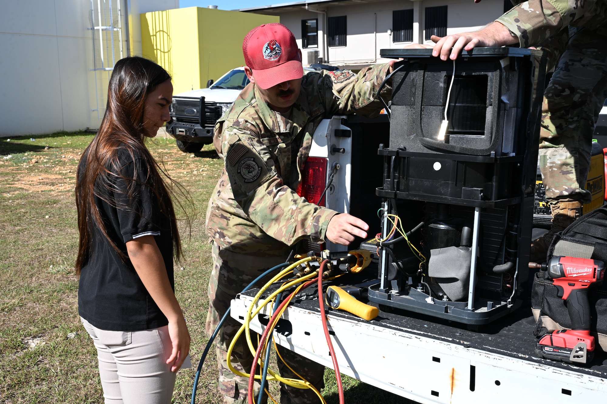 Tiyan High School held a Transportation, Logistics, and Construction Boot Camp where students could explore different jobs in those respective fields.