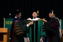 Adm. Stuart B. Munsch, commander of U.S. Naval Forces Europe and Africa and commander of NATO’s Allied Joint Force Command Naples, concluded a successful visit to Fargo, May 17, where he received an honorary Doctor of Humane Letters from North Dakota State University (NDSU) and delivered remarks at both the university's commencement and two U.S. military ROTC commissioning ceremonies.