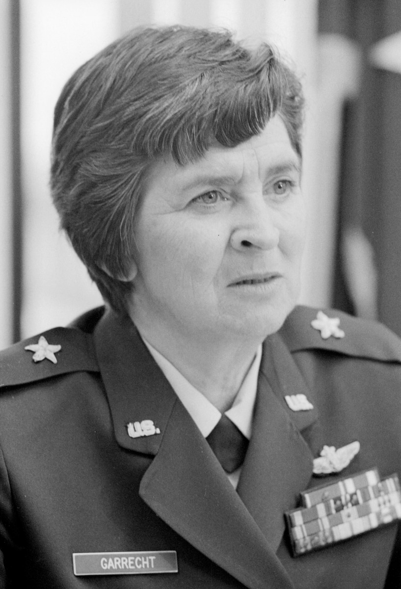 This is the official portrait of Brig. Gen. Claire M. Garrecht.