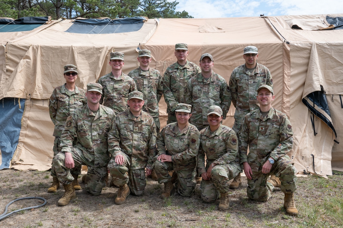 Airman pose for a group photo.