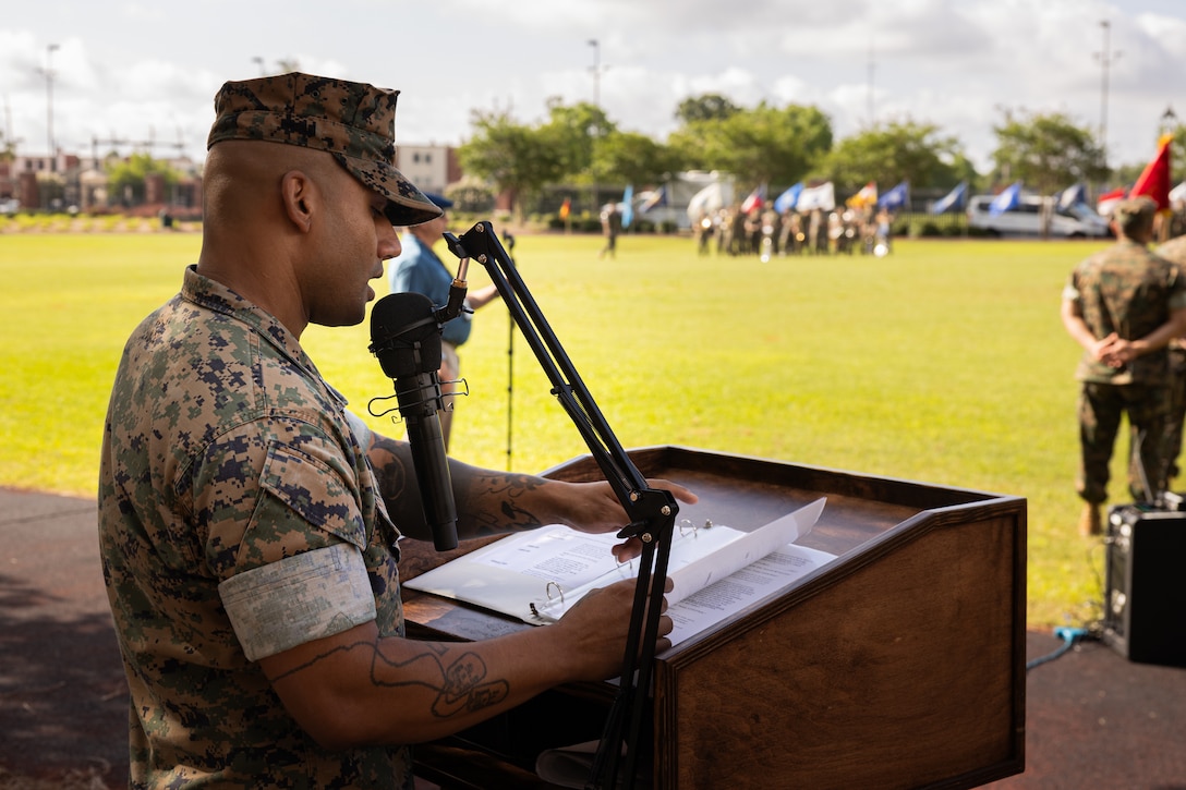4th Marine Logistics Group Change of Command Ceremony