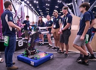 NUWC Division Newport-sponsored robotics team finishes among top alliances at world competition