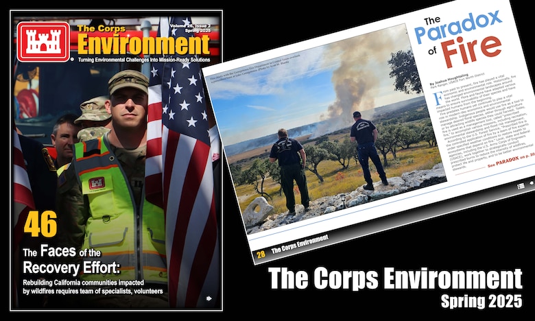 Content in this issue includes ongoing projects and initiatives from across the Army environmental community that are leveraging environmental stewardship as a force multiplier — enhancing military readiness, strengthening strategic partnerships and supporting community well-being.