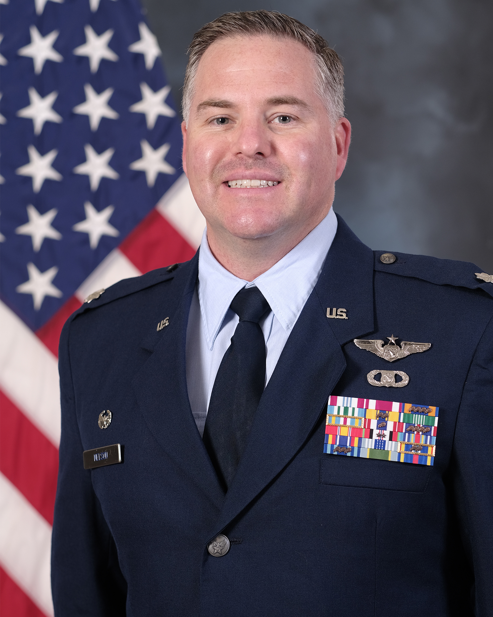 U.S. Air Force Lt. Col. Matthew Nelson, 705th Training Squadron commander, at Hurlburt Field, Florida, May 13, 2025. The 505th CCW is the U.S Air Force’s only wing dedicated to operational-level C2; the wing prepares and enables the joint force to execute war-winning C2 of airpower. (U.S. Air Force photo by Shelton Keel)