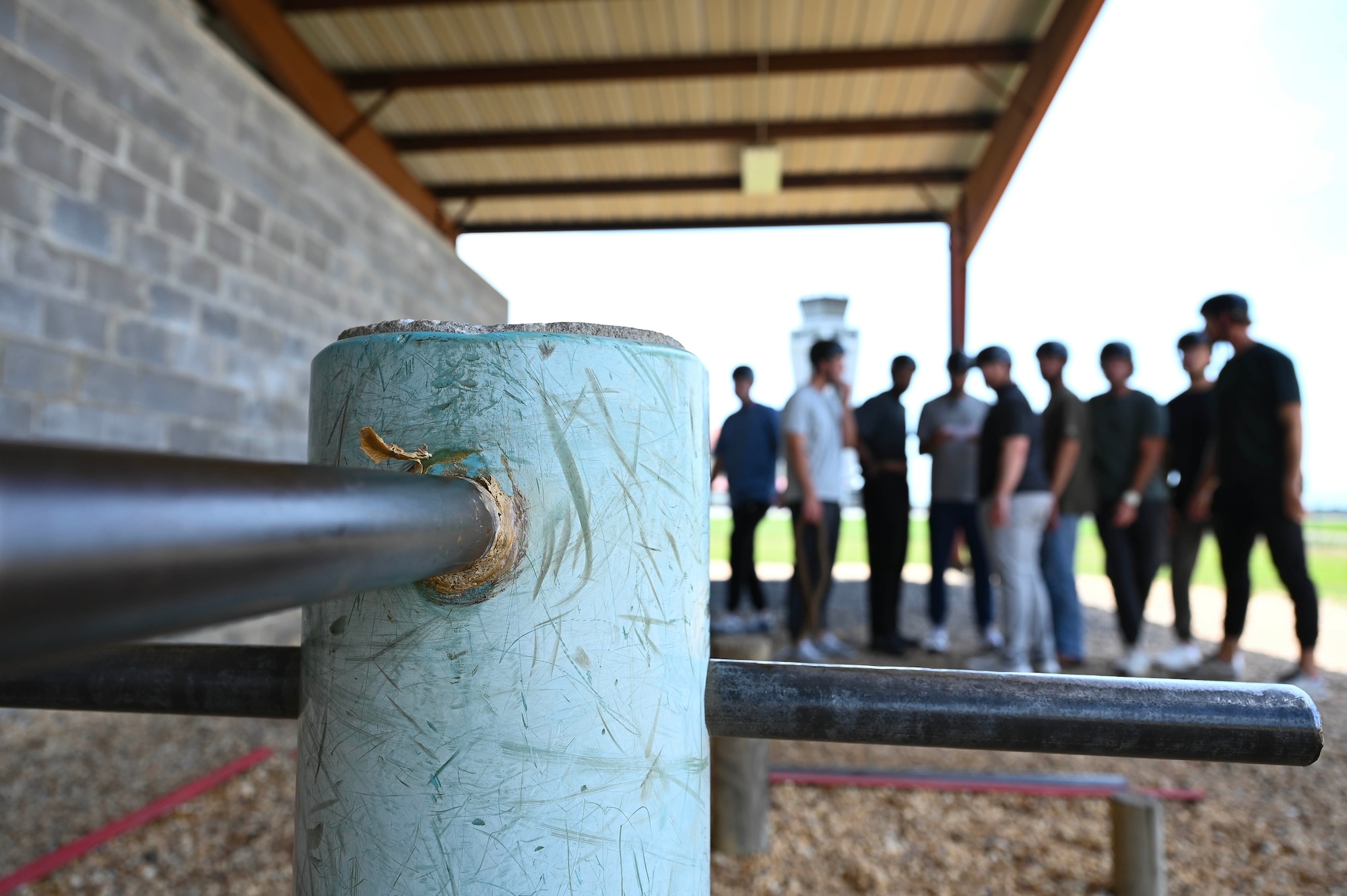 Local baseball team members participate in team building