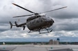 Maj. Curtis Lowe, Chief Warrant Officer 3 James Ashbrook, and Chief Warrant Officer 3 Patrick Ferguson with Charlie Company, 1st Battalion, 376th Aviation Regiment, 751st Troop Command, 63rd Theater Aviation Brigade, Kentucky Army National Guard conducted a training flight to the rooftop of University of Kentucky Albert B. Chandler Hospital in Lexington, Ky. on May 5, 2025.