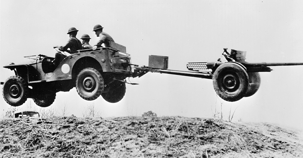 A flying tactical vehicle is shown.