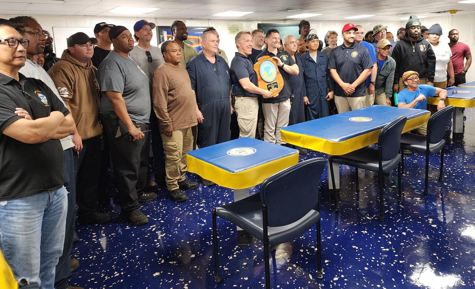 Military Sealift Command’s fast combat support vessel USNS Supply (T-AOE 6) clinched MSC’s Maritime “E” award for the very first time, March 24, 2025.  “The Supply crew doesn’t just navigate the waves, they continue to create a roadmap to achieve high standards of maritime excellence,” said Captain Peter S. Lenardson, Supply’s Ship Master.