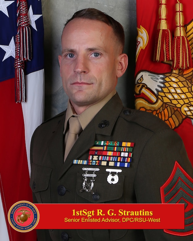 First Sergeant Robert G. Strautins, Unit Senior Enlisted Leader, Reserve Support Unit West/Deployment Processing Command