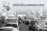 Graphic launching survey initiative as part of DAF Safety's ongoing commitment to enhancing road safety and promoting responsible driving practices. (U.S. Air Force Illustration by Keith Wright)