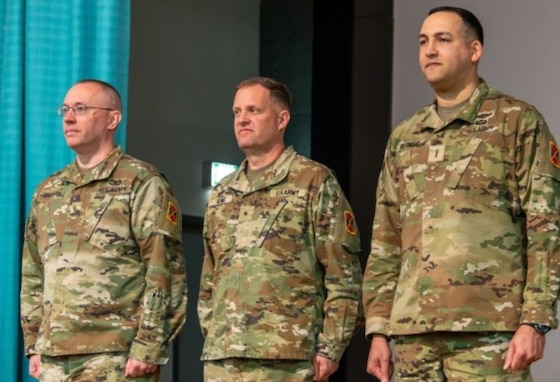 The 10th Army Air and Missile Defense Command held a change of charter ceremony April 9, officially welcoming Chief Warrant Officer 5 Brett Bernier as the command’s new command chief warrant officer and bidding farewell to Chief Warrant Officer 5 David Miller, who had served in the role since 2022.