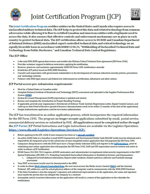 Joint Certification Program (JCP) thumbnail