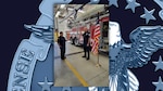 Defense Logistics Agency Land and Maritime Firefighter and Paramedic Donald Bruschi swears-in as an emergency service professional
