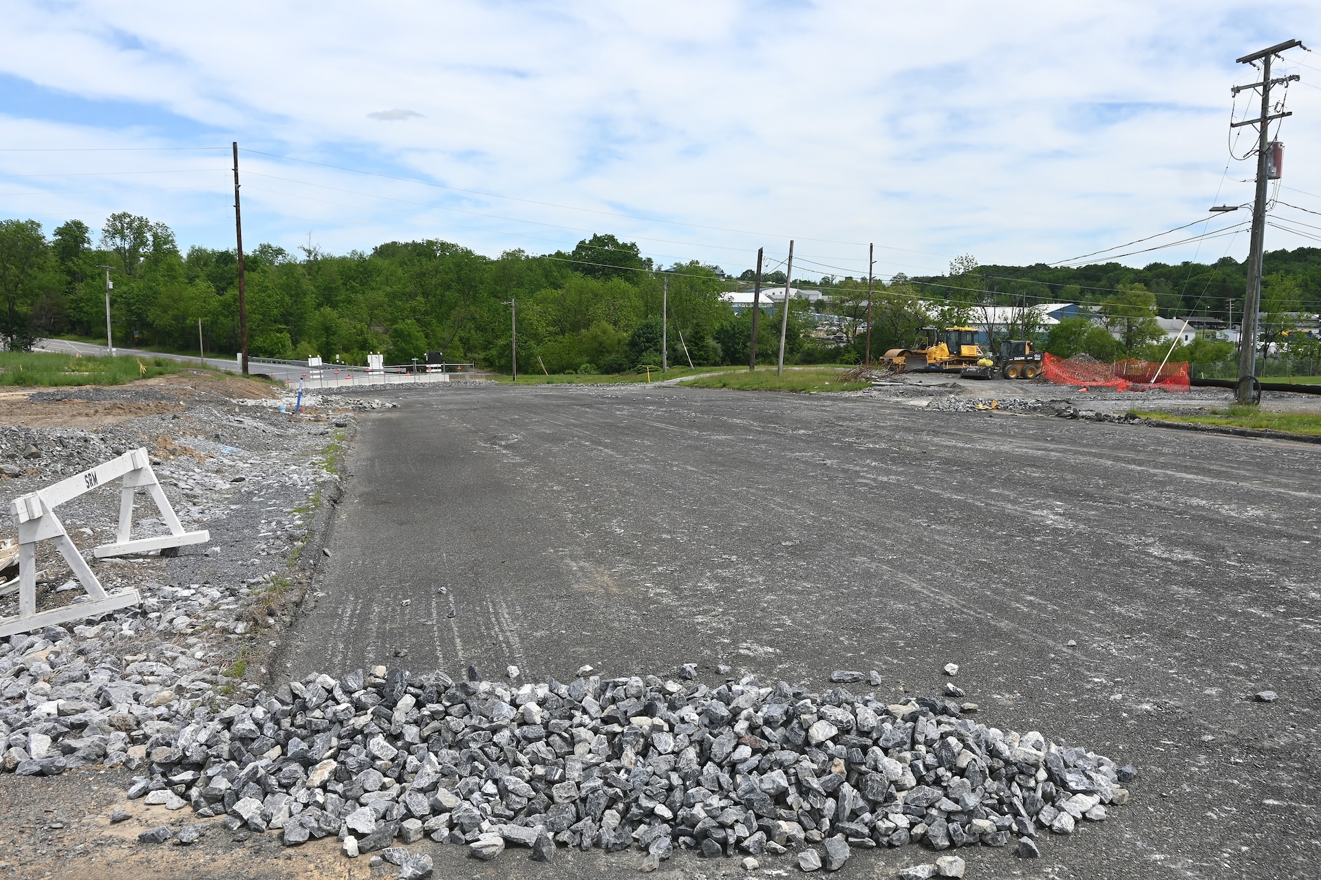 Initial construction began recently on a second access-control point at Fort Indiantown Gap. Known as the East Gate, the ACP will be located on Fisher Avenue, just west of Quartermaster Road. (Pennsylvania National Guard photo by Brad Rhen)