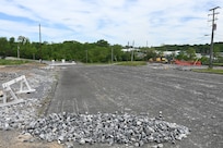 Initial construction began recently on a second access-control point at Fort Indiantown Gap. Known as the East Gate, the ACP will be located on Fisher Avenue, just west of Quartermaster Road. (Pennsylvania National Guard photo by Brad Rhen)