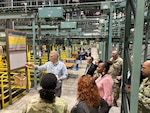 Members of the Defense Logistics Agency’s Joint Reserve Force working group conduct a site visit
