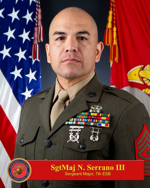 Sergeant Major Nibardo Serrano III, 7th ESB Battalion Sergeant Major