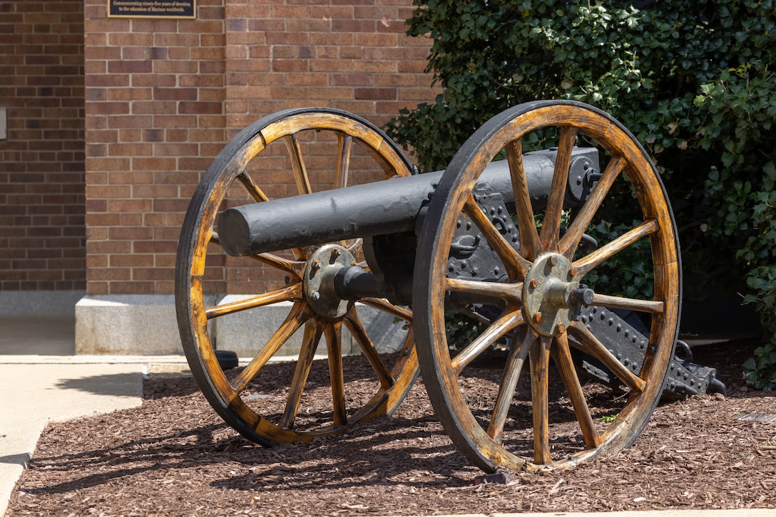 The Center Walk cannons at Marine Barracks Washington, D.C., photographed March 25, 2025. The ceremonial cannons at the "Oldest Post of the Corps" are prominent symbols of the Marine Corps’ rich history, each with its own story of military engagement. 



One of the cannons was captured during the Boxer Rebellion, where Marines played a pivotal role in the international effort to restore order in China. The cannon was seized by Marines under the command of Major L.W.T. Waller on 3 July 1900, during the conflict's pivotal moments. Another cannon, a larger field piece, was captured at Peking on 15 August 1900, during the same operation. These cannons, along with others from the rebellion, were later displayed at Marine Barracks Washington as reminders of the Marines' contributions to global peacekeeping efforts.

Another cannon was captured during the Spanish-American War, marking the Marines' involvement in the United States' military action in Cuba. These cannons stand as solemn tributes to the sacrifices made by Marines in these historic rebellions and continue to serve as a reminder of the Corps' longstanding commitment to duty and honor. (U.S. Marine Corps photo by Lance Cpl. Christopher Prelle)