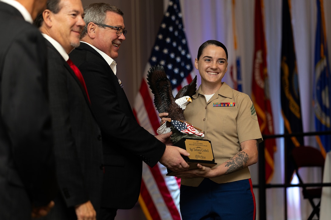 Blount Island Marine Earns Clay County Military Excellence Award