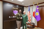 U.S. Army Gen. Xavier Brunson (left), commander of United Nations Command, Combined Forces Command, U.S. Forces Korea, pose for a photo with Japanese Air Self-Defense Force Gen. Ken-ichiro Nagumo, commander of Japan's Joint Operations Command, during a visit to the JJOC headquarters in Tokyo, May 20, 2025. The engagement underscores the shared U.S.-Japan commitment to promoting security, freedom, and prosperity across the Indo-Pacific region.