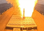 ATLANTIC OCEAN – (May 20, 2025) The Arleigh Burke-class guided-missile destroyer USS Bulkeley (DDG 84), launches a Standard Missile 3 to intercept a ballistic missile during At-Sea Demonstration (ASD) / Formidable Shield (FS) 2025. ASD/FS 25 is the largest at-sea live-fire exercise in the European theater, hosted by U.S. 6th Fleet and executed by Naval Striking and Support Forces NATO. ASD/FS 25 is designed to enhance Allied interoperability in a joint, live-fire, Integrated Air and Missile Defense environment using NATO command and control reporting structures. (U.S. Navy photo by Mass Communication Specialist 2nd Class Jonathan Nye)