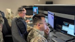 U.S. Air Force Staff Sgt. Ryan Dang, 163d Communications Flight, California Air National Guard,  identifies compromised areas of the network and investigates the best course of action to either fix or disable the attack during exercise Nyx Cyber Blue. March Air Reserve Base, Calif., May 2, 2025. This event was held to train and build skills in preparation for the state-wide Cyber Dawn exercise.