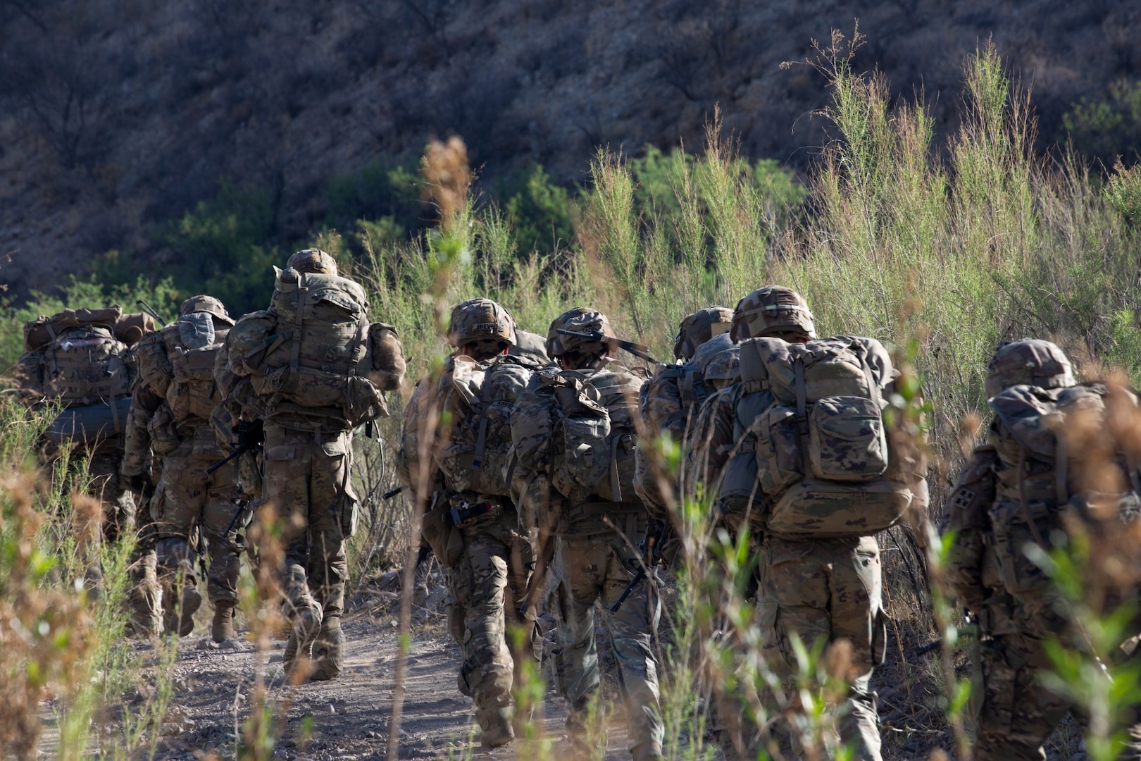 soldiers marching