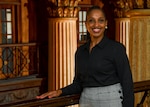 Woman smiles at the camera