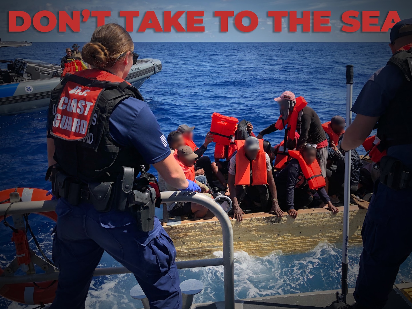 Irregular maritime migration is always dangerous and very often deadly. The Coast Guard's highest priorities are maritime border security and the prevention of unnecessary loss of life at sea. (U.S. Coast Guard graphic)