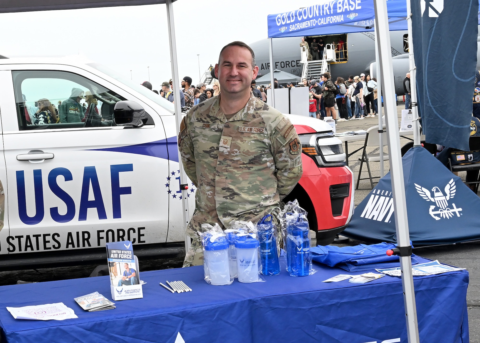 Recruiting booth at Capital Air Show