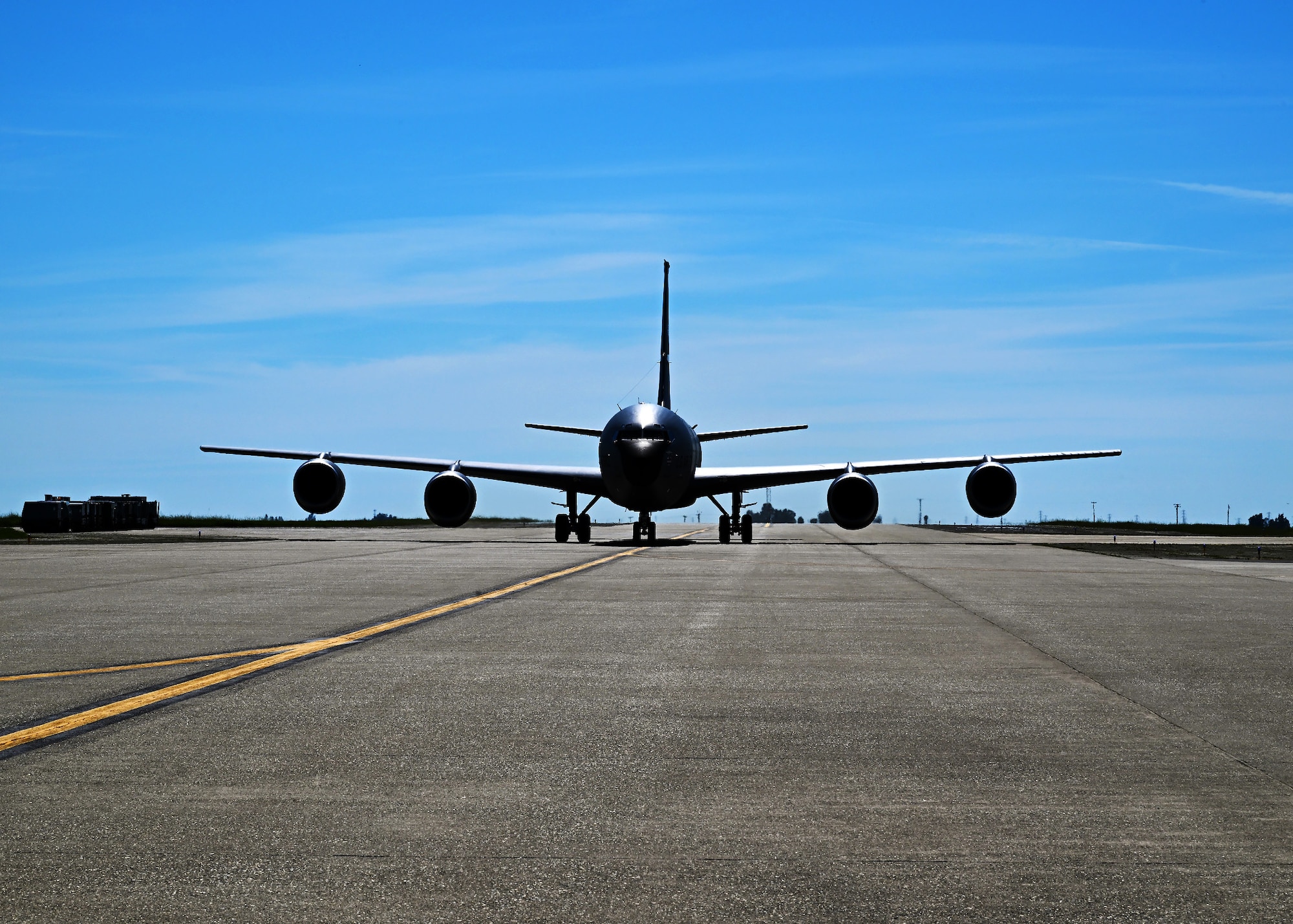 KC-135 Landing at Beale Air Force Base